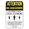 Signmission Public Safety Sign-Nail Salon Customers Practice Social Distancing, 12" H, A-1218-25363 A-1218-25363 - alternate 1